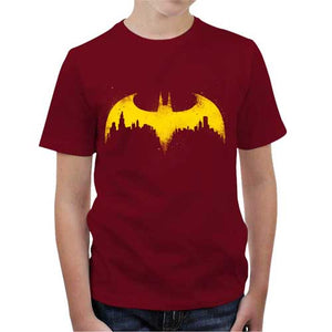 tshirt-enfant-batman-coton-bio-rouge