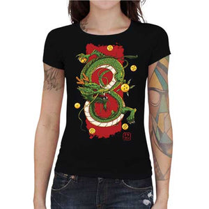 tshirt-femme-dragon-coton-bio-noir