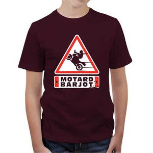 tshirt-enfant-motard-barjo-coton-bio-cerise