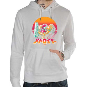 sweat-metroid-retro-hunter-coton-bio-blanc