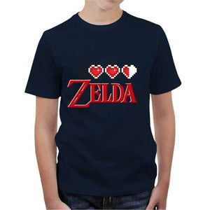 tshirt-enfant-i-love-zelda-coton-bio-bleu-nuit