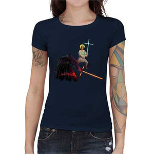 tshirt-femme-holy-wars-coton-bio-bleu-nuit