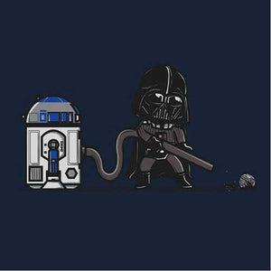 tshirt-r2d2-coton-bio-bleu-nuit