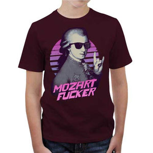 tshirt-enfant-mozart-fucker-coton-bio-cerise