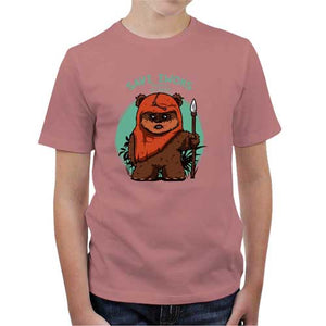 tshirt-enfant-save-ewoks-coton-bio-petal-rose