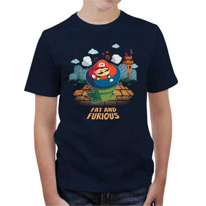 tshirt-enfant-fat-and-furious-coton-bio-bleu-nuit