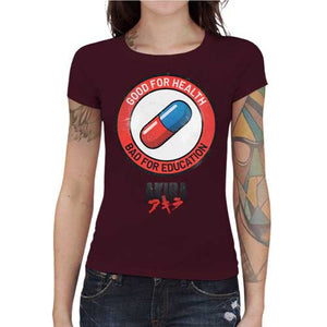 tshirt-femme-akira-pilule-coton-bio-cerise