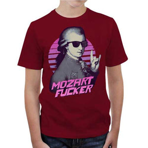 tshirt-enfant-mozart-fucker-coton-bio-rouge