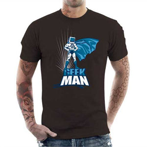 tshirt-homme-geek-man-coton-bio-chocolat