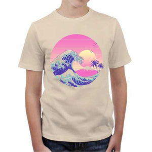 tshirt-enfant-the-great-dream-wave-artiste-japonais-coton-bio-natural