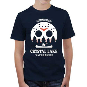 tshirt-enfant-crystal-lake-le-celebre-masque-de-hockey-coton-bio-bleu-nuit