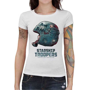 tshirt-femme-starship-troopers-coton-bio-blanc