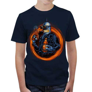 tshirt-enfant-t-shirt-bender-futurama-terminator-2-coton-bio-bleu-nuit