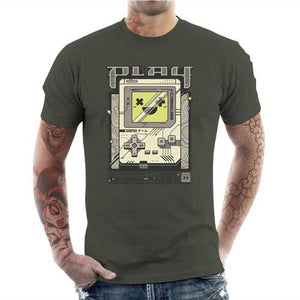 tshirt-homme-play-retro-vibes-game-boy-style-old-school-coton-bio-army