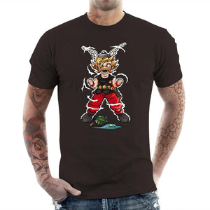 tshirt-homme-super-gaulois-coton-bio-chocolat --OLDIMAGECHECKPOINT