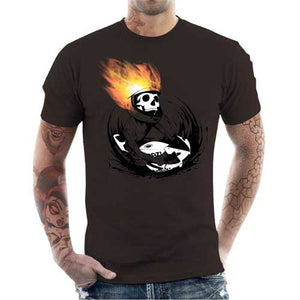 tshirt-homme-skull-fire-coton-bio-chocolat