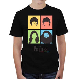 tshirt-enfant-the-potters-harry-potter-et-les-beatles-coton-bio-noir