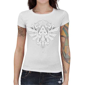 tshirt-femme-ancient-force-triforce-sceau-royal-zelda-coton-bio-blanc