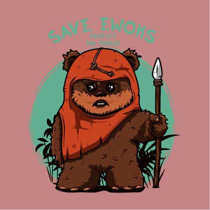 tshirt-save-ewoks-coton-bio-petal-rose