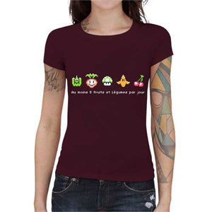 tshirt-femme-geek-food-coton-bio-cerise