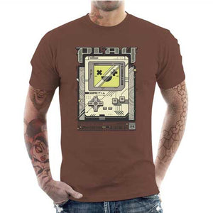 tshirt-homme-play-retro-vibes-game-boy-style-old-school-coton-bio-sienna