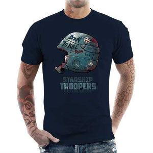 tshirt-homme-starship-troopers-coton-bio-bleu-nuit