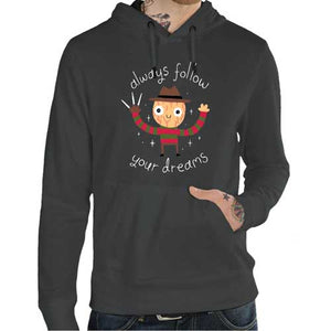 sweat-freddy-krueger-follow-your-dreams-coton-bio-dark-grey