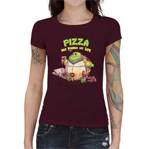 tshirt-femme-turtle-pizza-coton-bio-cerise