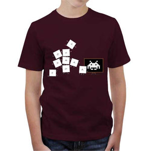 tshirt-enfant-pixel-training-coton-bio-cerise