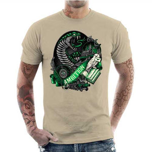 tshirt-homme-t-shirt-serpentard-house-of-ambition-coton-bio-beige