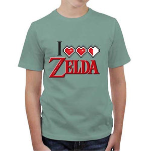 tshirt-enfant-i-love-zelda-coton-bio-jade