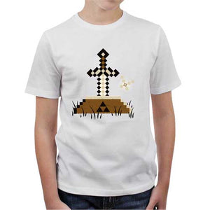 tshirt-enfant-zelda-craft-coton-bio-blanc