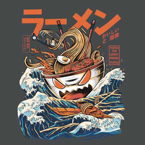 tshirt-the-great-ramen-le-bol-de-nouilles-geant-qui-va-vous-devorer-coton-bio-gris-fonce