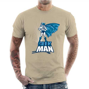 tshirt-homme-geek-man-coton-bio-beige