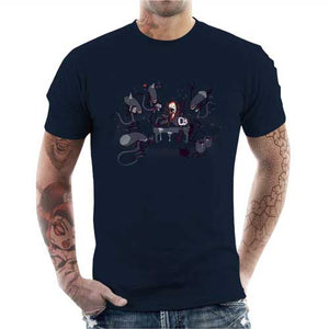 tshirt-homme-alien-party-coton-bio-bleu-nuit