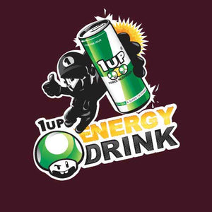 tshirt-1up-energy-drink-coton-bio-cerise