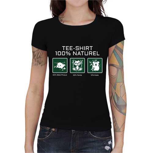 T-shirt Geekette - 100% naturel