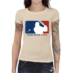 tshirt-femme-negan-major-league-coton-bio-natural