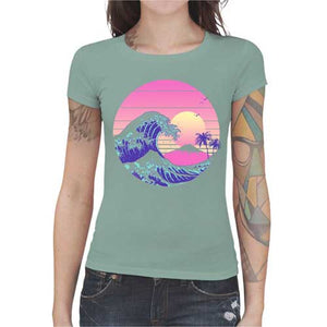 tshirt-femme-the-great-dream-wave-artiste-japonais-coton-bio-jade