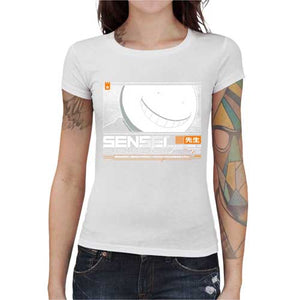 tshirt-femme-koro-sensei-le-professeur-invincible-coton-bio-blanc