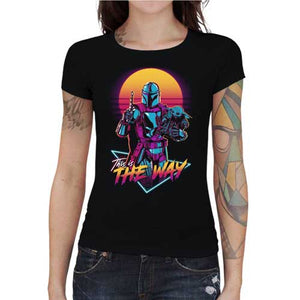 tshirt-femme-this-is-the-way-devise-des-mandalorians-coton-bio-noir