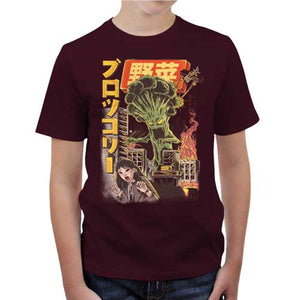 tshirt-enfant-broccozilla-le-brocoli-geant-detruit-la-ville-coton-bio-cerise