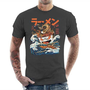 tshirt-homme-the-great-ramen-le-bol-de-nouilles-geant-qui-va-vous-devorer-coton-bio-gris-fonce