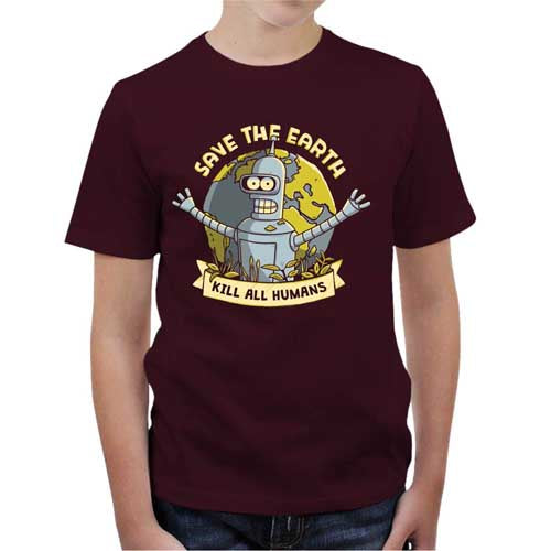 T-shirt enfant geek - Kill all Humans