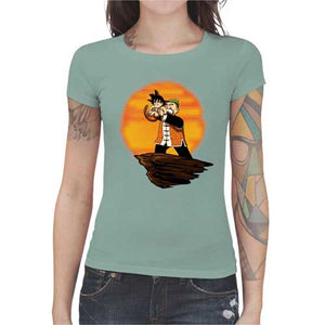 tshirt-femme-king-goku-coton-bio-jade