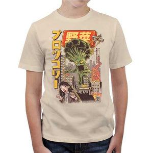 tshirt-enfant-broccozilla-le-brocoli-geant-detruit-la-ville-coton-bio-natural