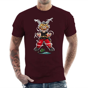 tshirt-homme-super-gaulois-coton-bio-cerise --OLDIMAGECHECKPOINT