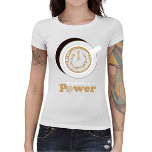 tshirt-femme-the-morning-power-coton-bio-blanc