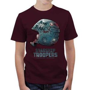 tshirt-enfant-starship-troopers-coton-bio-cerise