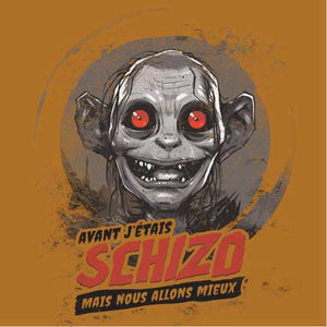 tshirt-schizo-gollum-coton-bio-curcuma